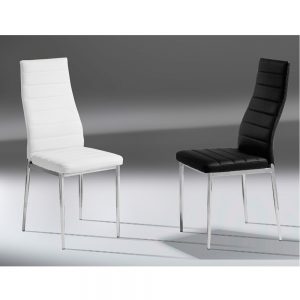 Juego Sillas de cuatro unidades con respaldo ondulad