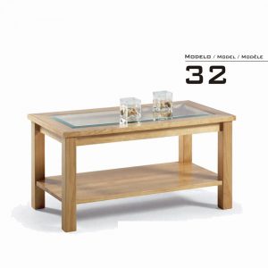 Mesa de centro fija en Madera de pino