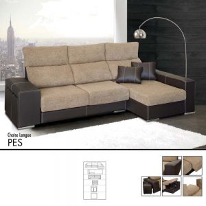 Sofá Pes Chaise Longue