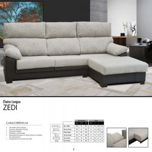 Sofá Zedi Chaise Longue